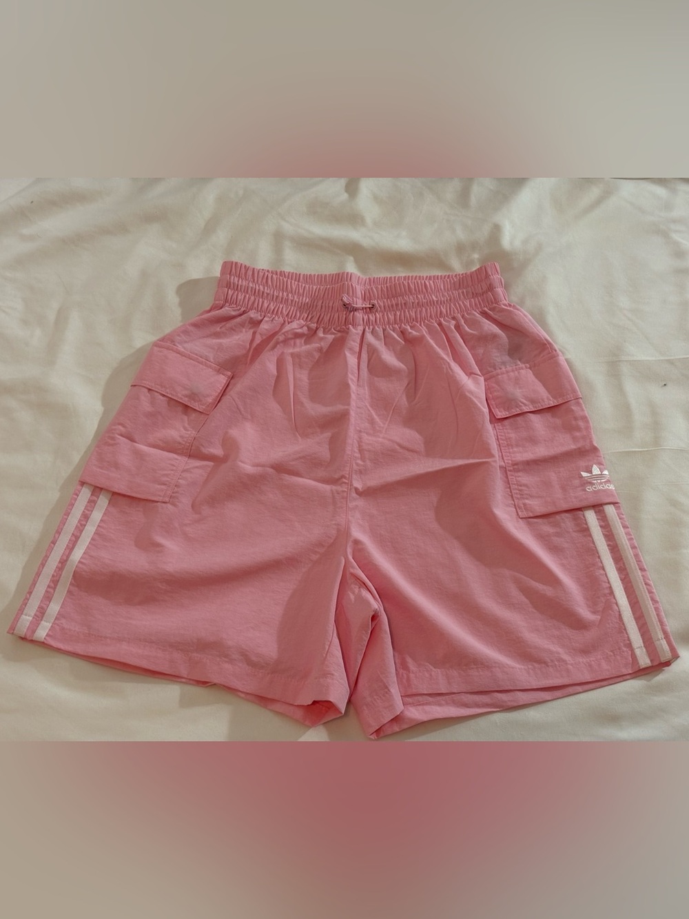 adidas Kids Pink Cargo Shorts